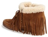 Thumbnail for your product : Koolaburra 'Mocky Moc' Genuine Shearling & Leather Wedge Bootie (Women)