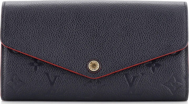Leather wallet Louis Vuitton Blue in Leather - 26167915