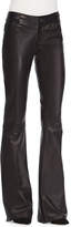 Thumbnail for your product : Alice + Olivia Leather Flare-Leg Pants, Black