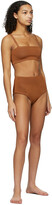 Thumbnail for your product : Calle Del Mar Orange Knit Panty Bikini Bottom