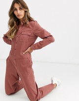 Thumbnail for your product : Vero Moda utility boiler suit in brown
