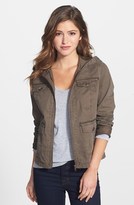 Thumbnail for your product : Caslon Hooded Twill Jacket (Regular & Petite)