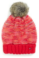 Thumbnail for your product : Tommy Hilfiger Big Girl's Fur Pom-Pom Hat