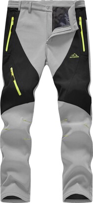 EKLENTSON Men's Outdoor Hiking Pants Water Resistant Zip Off Lightweight  Walking Trousers Elastic Waist Black - ShopStyle