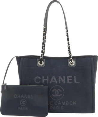 Chanel Pre-owned 2022 Deauville Two-Way Tote Bag - Black