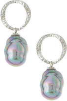 Thumbnail for your product : Majorica Tahitian Baroque Pearl Hammered Earrings, 12mm