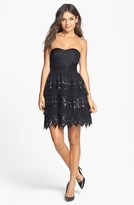 Thumbnail for your product : a. drea Embellished Tiered Skater Dress (Juniors)