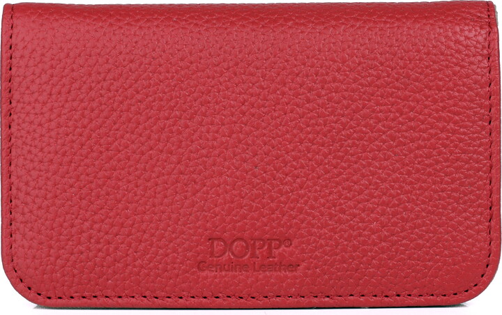 Dopp Women’s Pik-Me-Up Snap Card Case Leather, Red