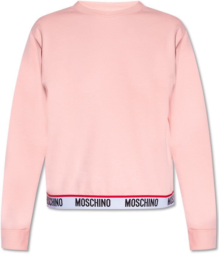 Moschino Moschino NWOT Womens Tape Logo Pink fuchsia￼Sweatshirt US S; EU M 