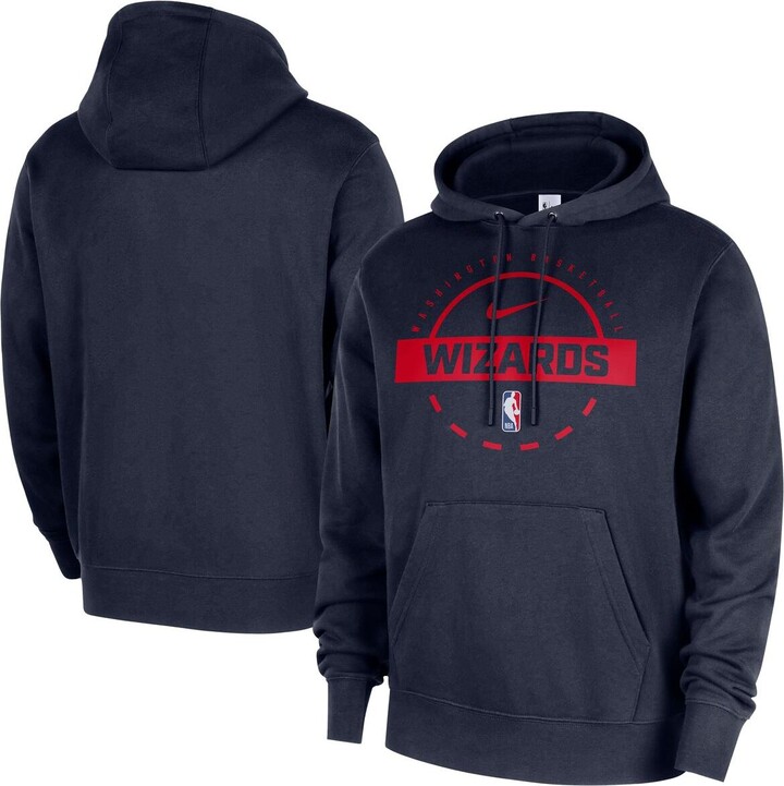 Nike Men's Navy Washington Wizards 2025/26 Authentic Practice Club Pullover Hoodie