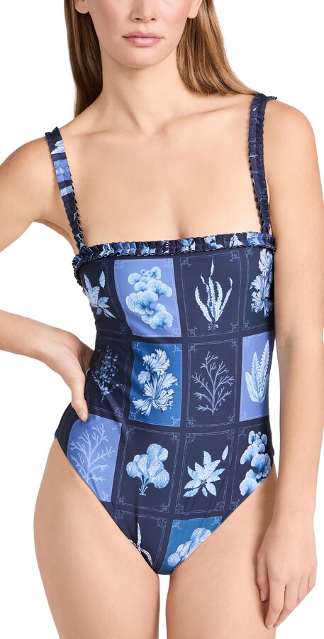 Agua by Agua Bendita Limon Algae Swim One Piece