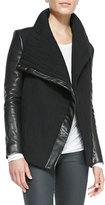 Thumbnail for your product : Helmut Lang Blizzard Knit/Leather Jacket
