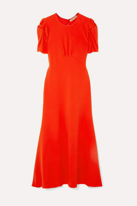 Maggie Marilyn + Net Sustain It's Up To You Knotted Crepe Midi Dress - Orange