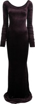 Thumbnail for your product : Rick Owens Velvet Maxi Dress