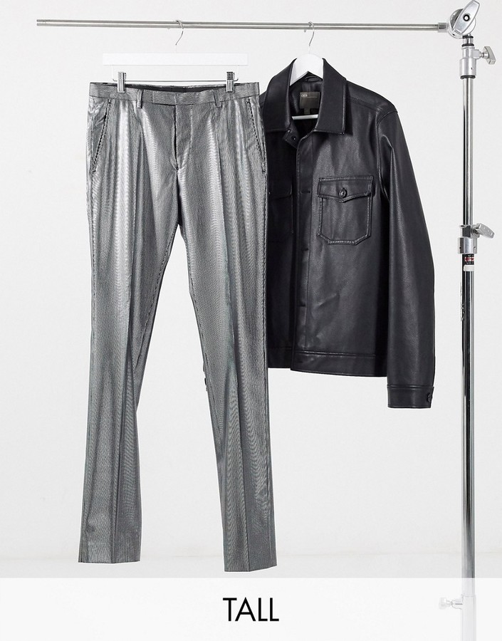 pinstripe skinny trousers mens