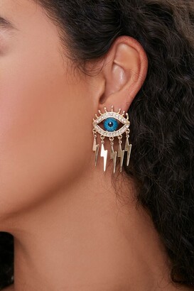 Forever 21 Women's Eye Pendant Stud Earrings in Gold