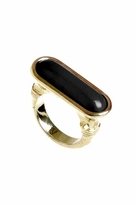 Thumbnail for your product : Belle Noel by Kim Kardashian Egyptian Ring in Black/Gold