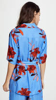 Thumbnail for your product : Diane von Furstenberg Short Sleeve Cinched Waist Top