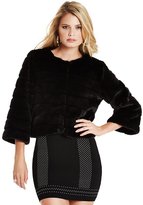 Thumbnail for your product : GUESS by Marciano 4483 Cut Faux-Fur Jacket