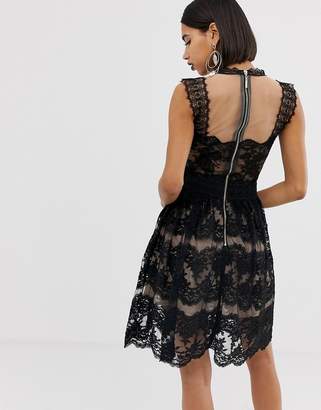 Bronx and Banco And Banco & Banco Annabell lace detail mini dress