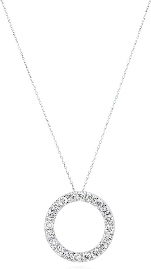 Diana M Fine Jewelry 14K 1.50 Ct. Tw. Lab-Grown Diamond Pendant Necklace