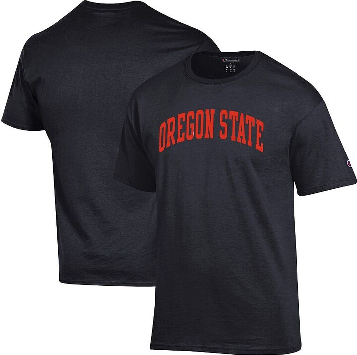 Men's Champion Black Oregon State Beavers Basic Arch T-Shirt