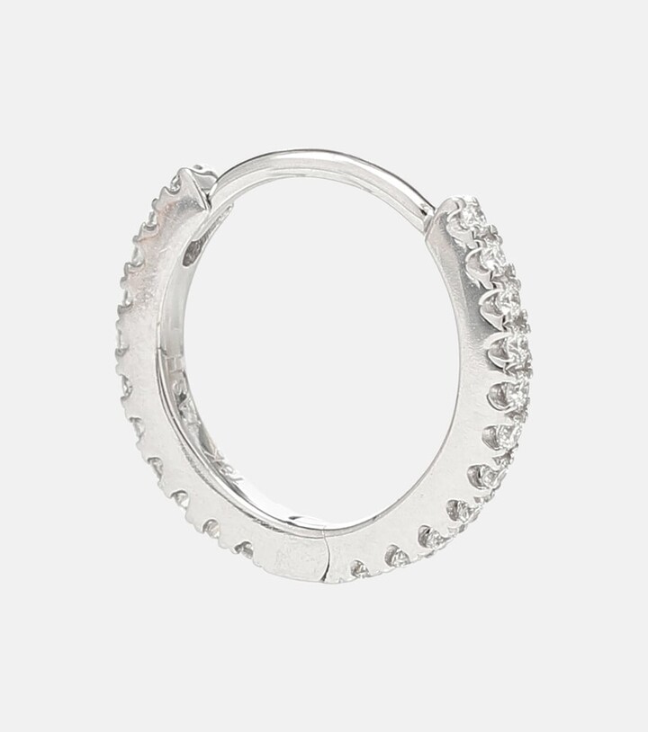 Maria Tash Eternity 18kt white gold single earring with diamonds