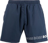 Thumbnail for your product : HUGO BOSS Logo-Print Swim Shorts