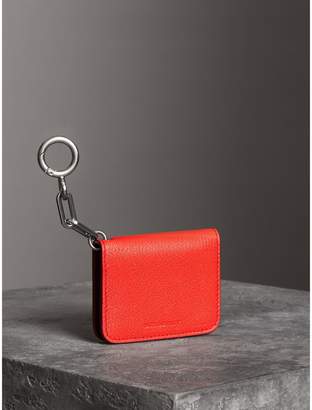 Burberry Link Detail Leather ID Card Case Charm