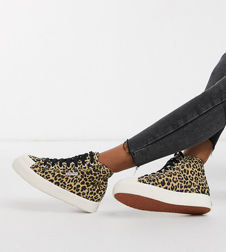 superga leopard trainers
