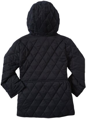 Widgeon Quilted Nylon Peplum Jacket (Toddler/Kid) - Navy-4T