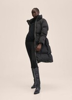 Thumbnail for your product : MANGO Water-repellent quilted coat black - Woman - M