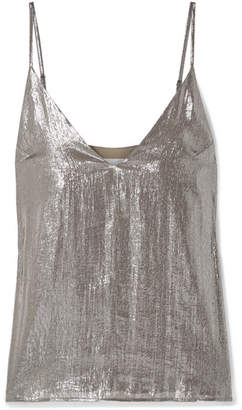CAMI NYC The Olivia Silk-blend Lame Camisole