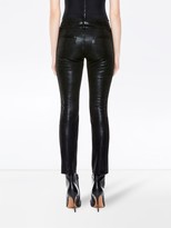 Thumbnail for your product : Alice + Olivia Python-Textured Slim Trousers