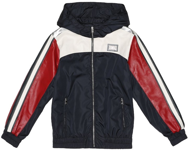 baby red leather jacket