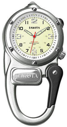 Dakota Mini-Clip Microlight Carabiner Pocket Watch, Silver Family