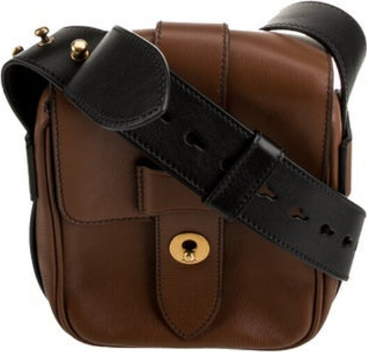 Prada Messenger Bag Brown City Calf Leather Gold-Tone Hardware Single Adjustable Shoulder Strap Leather Lining & Single Interior Pocket Flap Closure at Front Unfortunately, due to restrictions, this item may not be eligible for shipping in all areas.