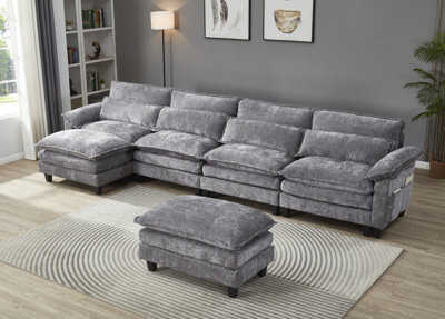 House of Hampton Asher U-Shape Sectional Sofa 150.4\
