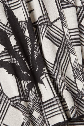 Lucien Pellat-Finet Printed Cotton Scarf with Cashmere