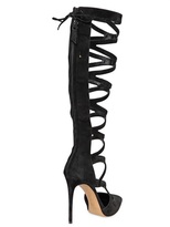 Thumbnail for your product : Casadei 120mm Suede Cage Boots