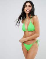 Thumbnail for your product : ASOS Design Mix And Match Crinkle Tie Side Brazilian Bikini Bottom