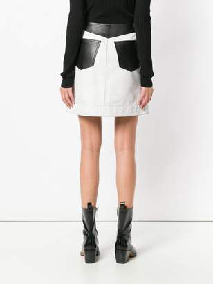 Givenchy front-zip biker mini skirt