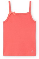 Thumbnail for your product : Petit Bateau Girls camisole top with spaghetti straps