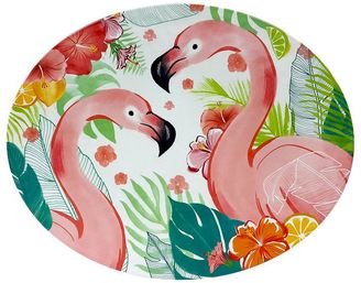 Celebrate Summer Together Melamine Havana Flamingo Platter