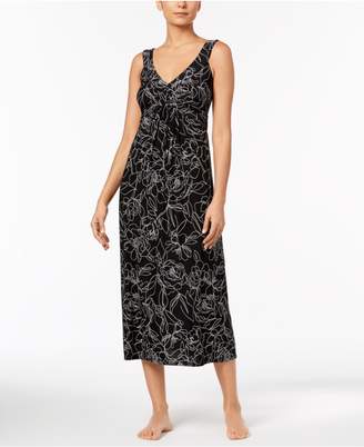 Alfani Floral-Print Pleated Nightgown, Created for Macy's