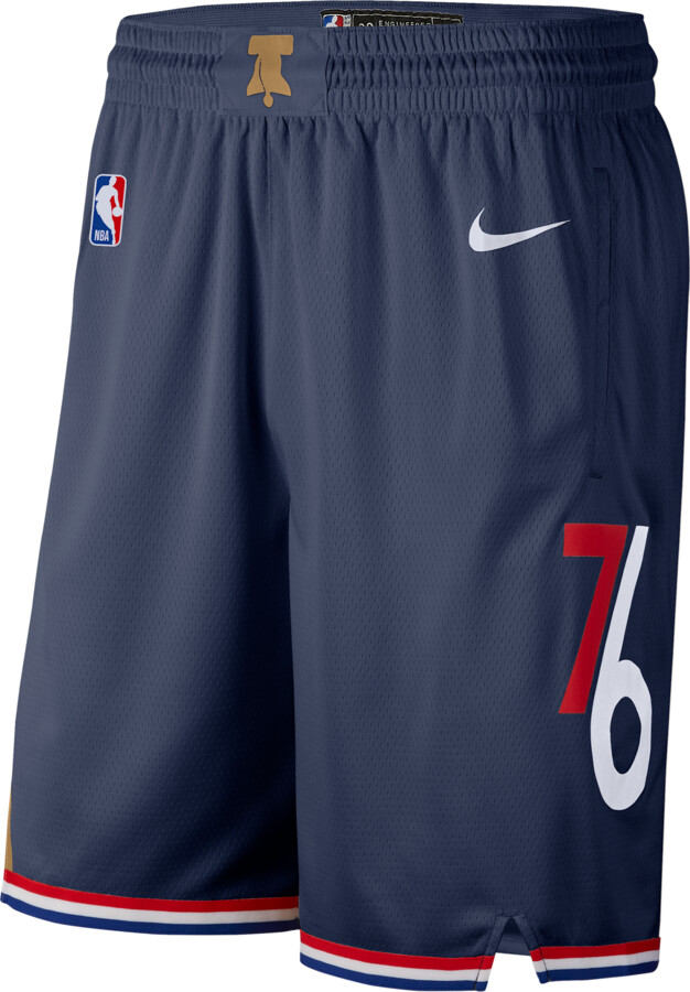 Nike Philadelphia 76Ers City Edition Men's Dri-FIT NBA Swingman Shorts in Blue | HM6064-419