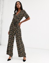 Thumbnail for your product : Y.A.S floral wrap jumpsuit