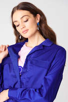 Thumbnail for your product : NA-KD Front Pocket Short Jacket Blue