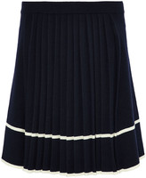 Thumbnail for your product : Chinti and Parker Pleated Intarsia Wool Skirt