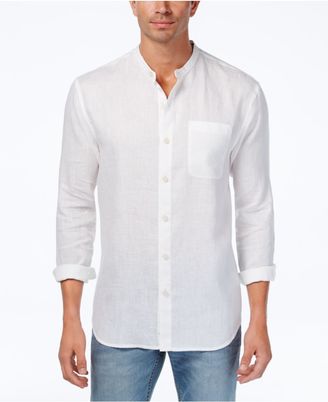 Tommy Bahama Men's Remi Banded-Collar Linen Shirt